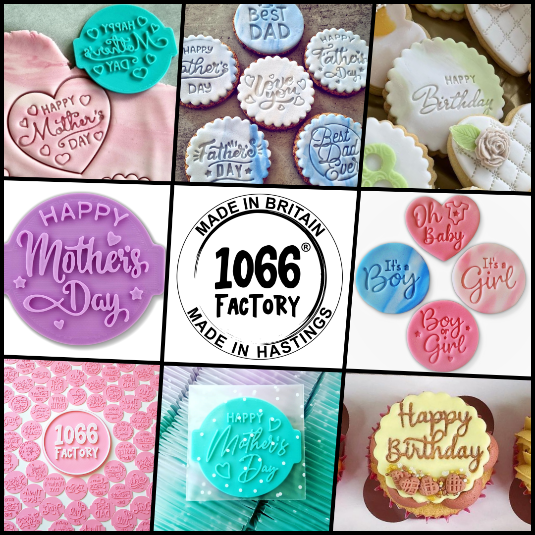 Happy Valentines Set of 4 Embossers Stamps for Fondant, Icing, Cupcake, Cake, Cookie, Biscuits, Decoration set_5