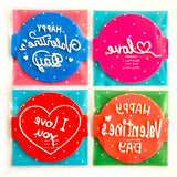 Happy Valentines Set of 4 Embossers Stamps for Fondant, Icing, Cupcake, Cake, Cookie, Biscuits, Decoration set_4