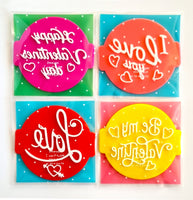 Happy Valentines Set of 4 Embossers Stamps for Fondant, Icing, Cupcake, Cake, Cookie, Biscuits, Decoration set_2