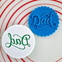 Father's Day Outbosser Stamp for Fondant, Icing, Cupcake, Cake, Biscuits, Decoration