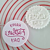 Father's Day Outbosser Stamp for Fondant, Icing, Cupcake, Cake, Biscuits, Decoration