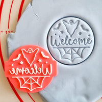 Welcome - Halloween Embosser Stamp for Fondant, Icing, Cupcake, Cake, Biscuits, Decoration