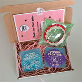 Happy Birthday BlockStyle Embosser Stamp Set 3-Piece (2 Stamps + 1 Cutter) – 6cm (2.36in) Professional Fondant, Icing & Sugarpaste Stamp for Cupcake Toppers, Cookies & Cakes