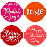 Happy Valentines Set of 4 Embossers Stamps for Fondant, Icing, Cupcake, Cake, Cookie, Biscuits, Decoration set_3