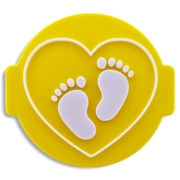Baby Foot - Baby Shower Embosser Stamp for Fondant, Icing, Cupcake, Cake, Biscuits, Decoration