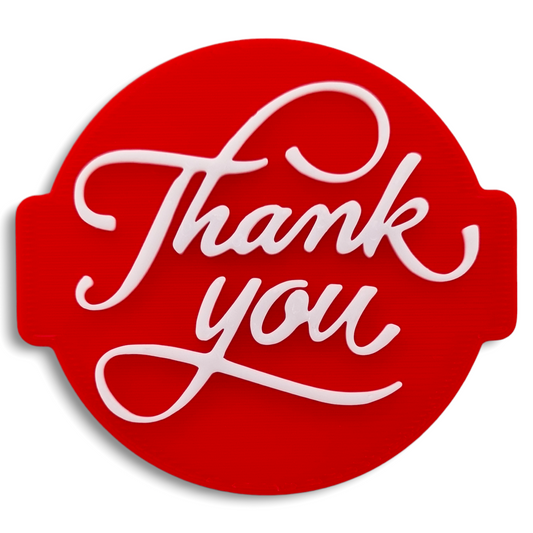 Thank You Embosser Stamp for Fondant, Icing, Cupcake, Cake, Biscuits, Decoration