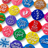 #1 Teacher Embosser Stamp for Fondant, Icing, Cupcake, Cake, Biscuits, Decoration