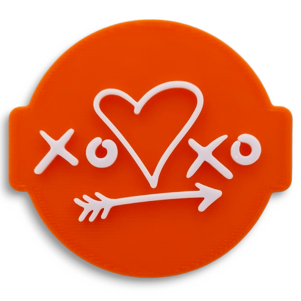 XOXO - Valentines Embosser Stamp for Fondant, Icing, Cupcake, Cake, Biscuits, Decoration