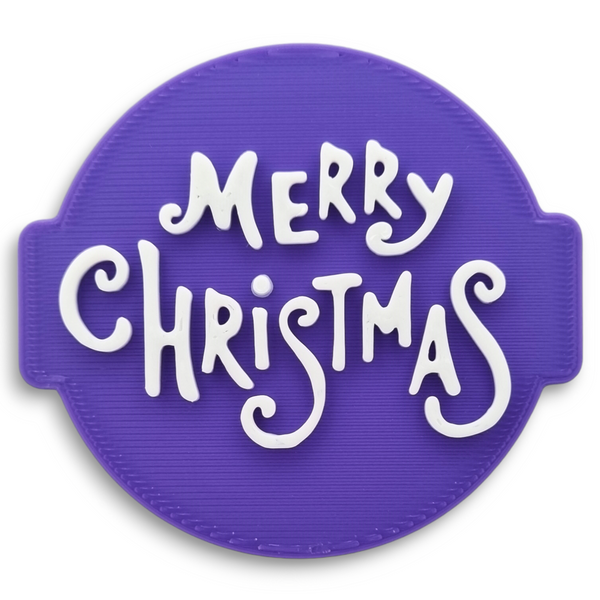 Merry Christmas Embosser Stamp for Fondant, Icing, Cupcake, Cake, Biscuits, Decoration