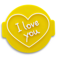 I Love You Embosser Stamp for Fondant, Icing, Cupcake, Cake, Biscuits, Decoration