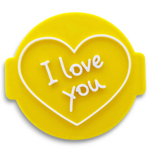 I Love You Embosser Stamp for Fondant, Icing, Cupcake, Cake, Biscuits, Decoration