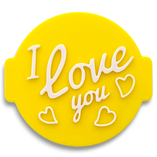 I Love You Embosser Stamp for Fondant, Icing, Cupcake, Cake, Biscuits, Decoration