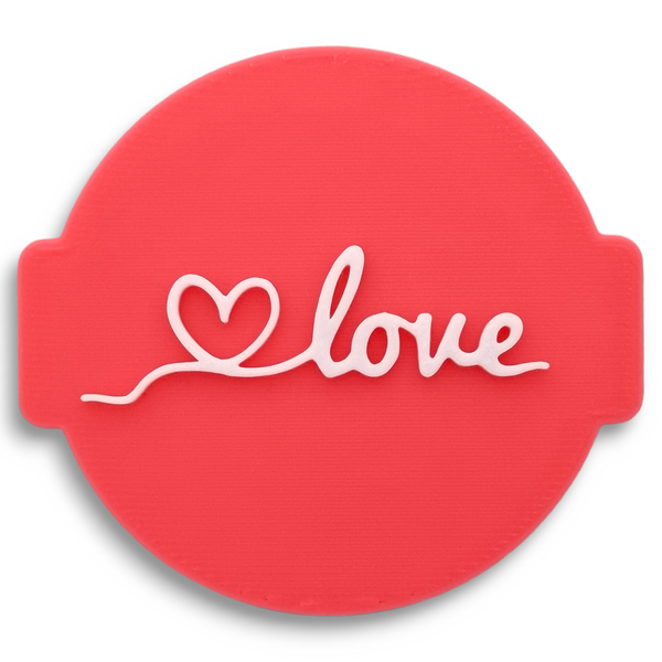 Love and Hart Embosser Stamp for Fondant, Icing, Cupcake, Cake, Biscuits, Decoration