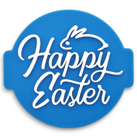 Happy Easter Embosser Stamp for Fondant, Icing, Cupcake, Cake, Biscuits, Decoration