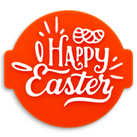 Happy Easter Embosser Stamp for Fondant, Icing, Cupcake, Cake, Biscuits, Decoration