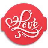 Love Embosser Stamp for Fondant, Icing, Cupcake, Cake, Biscuits, Decoration