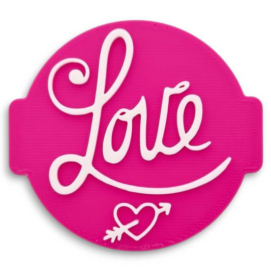 Love and Hart Embosser Stamp for Fondant, Icing, Cupcake, Cake, Biscuits, Decoration