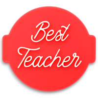 Best Teacher Embosser Stamp for Fondant, Icing, Cupcake, Cake, Biscuits, Decoration