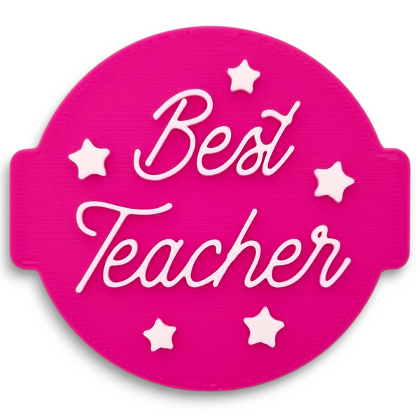 Best Teacher Embosser Stamp for Fondant, Icing, Cupcake, Cake, Biscuits, Decoration