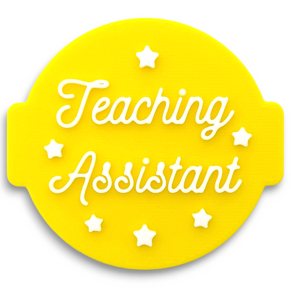 Teaching Assistant Embosser Stamp for Fondant, Icing, Cupcake, Cake, Biscuits, Decoration
