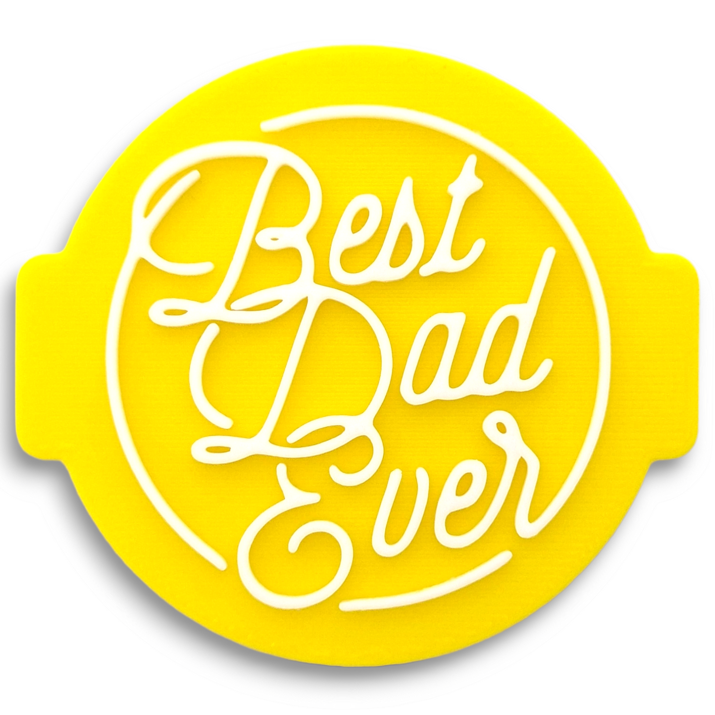 Best Dad Ever - Father's Day / Birthday Embosser Stamp for Fondant, Icing, Cupcake, Cake, Biscuits, Decoration