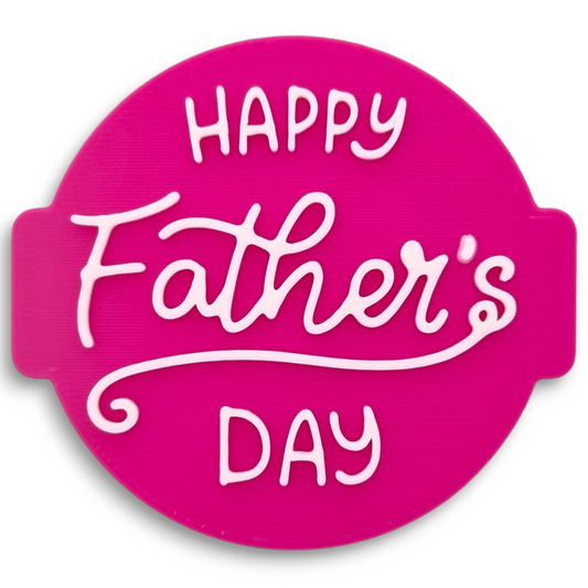 Happy Father's Day Embosser Stamp for Fondant, Icing, Cupcake, Cake, Biscuits, Decoration