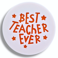 Teacher Outbosser Stamp for Fondant, Icing, Cupcake, Cake, Biscuits, Decoration