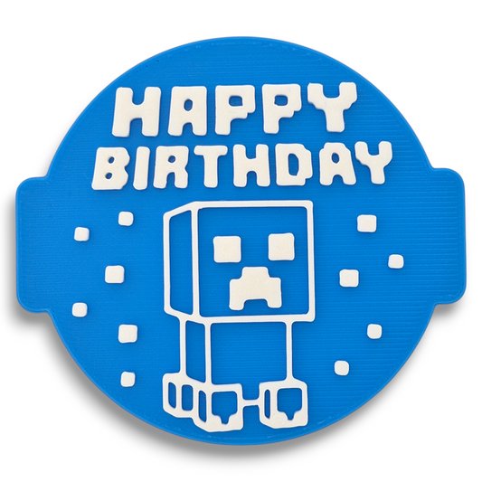 Happy Birthday - BlockStyle Embosser Stamp for Fondant, Icing, Cupcake, Cake, Biscuits, Decoration