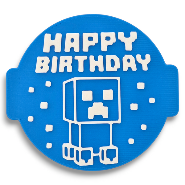 Happy Birthday - BlockStyle Embosser Stamp for Fondant, Icing, Cupcake, Cake, Biscuits, Decoration