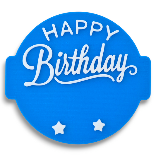 Happy Birthday - Personalized DIY Embosser Stamp for Fondant, Icing, Cupcake, Cake, Biscuits, Decoration