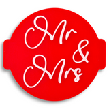 Mr and Mrs - Weeding Embosser Stamp for Fondant, Icing, Cupcake, Cake, Biscuits, Decoration