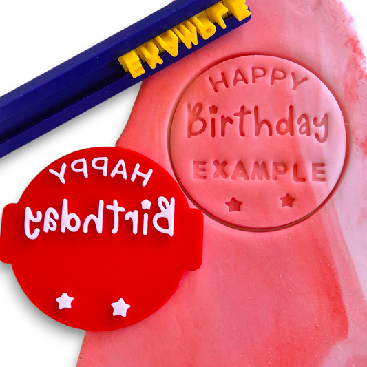 Happy Birthday - Personalized DIY Embosser Stamp for Fondant, Icing, Cupcake, Cake, Biscuits, Decoration (Copy)