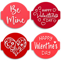 Happy Valentines Set of 4 Embossers Stamps for Fondant, Icing, Cupcake, Cake, Cookie, Biscuits, Decoration set_6