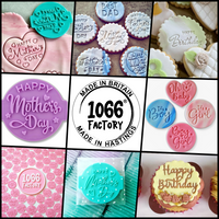 Happy Valentines Set of 4 Embossers Stamps for Fondant, Icing, Cupcake, Cake, Cookie, Biscuits, Decoration set_6