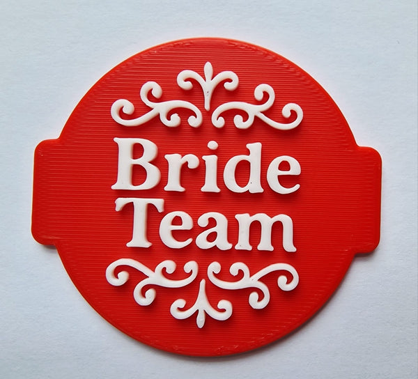 Bride Team - Weeding Embosser Stamp for Fondant, Icing, Cupcake, Cake, Biscuits, Decoration (Copy)