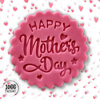 Happy Mother's Day Embosser Stamp for Fondant, Icing, Cupcake, Cake, Biscuits, Decoration