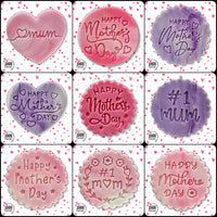 Happy Mother's Day Embosser Stamp for Fondant, Icing, Cupcake, Cake, Biscuits, Decoration