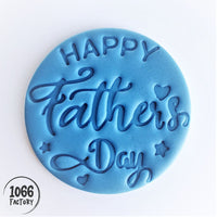 Happy Father's Day Embosser Stamp for Fondant, Icing, Cupcake, Cake, Biscuits, Decoration