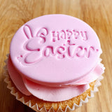 Happy Easter Embosser Stamp for Fondant, Icing, Cupcake, Cake, Biscuits, Decoration