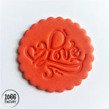 Love Embosser Stamp for Fondant, Icing, Cupcake, Cake, Biscuits, Decoration