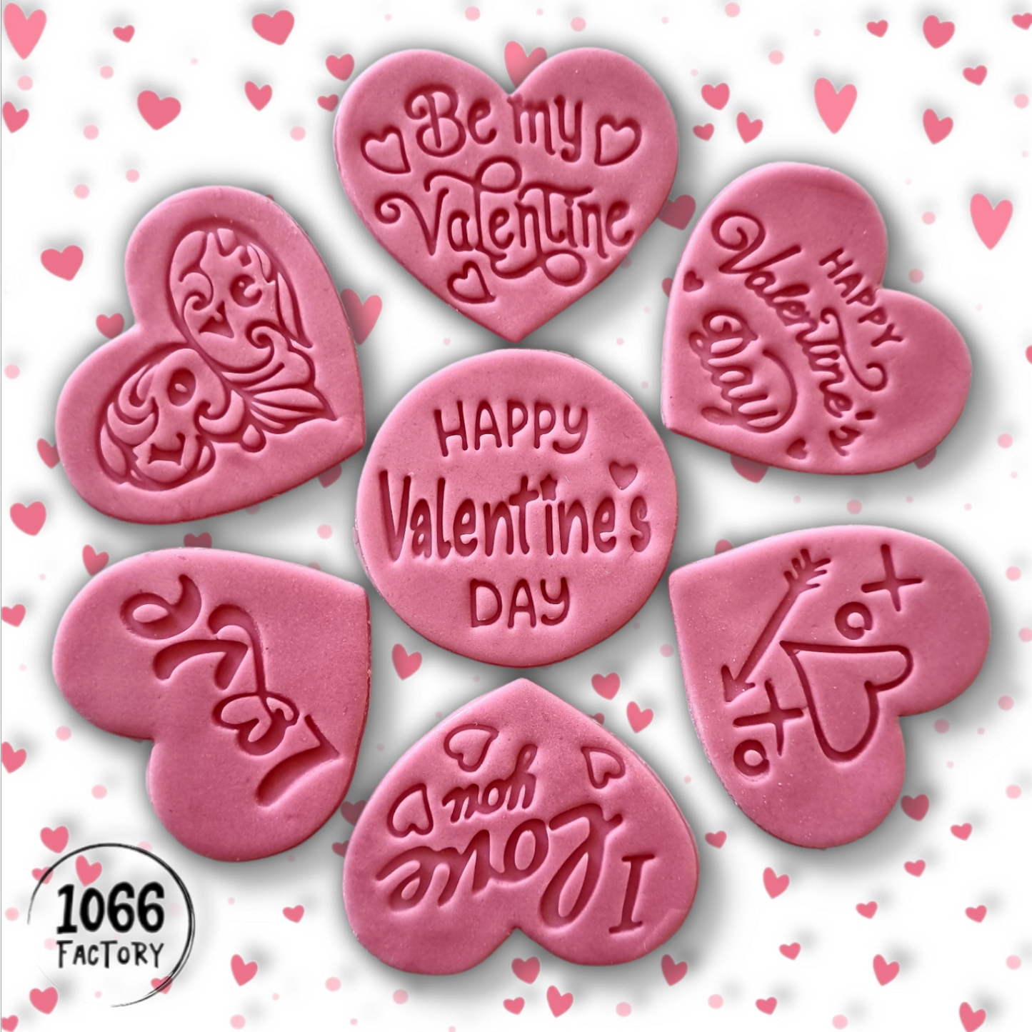 Be Mine - Valentines Embosser Stamp for Fondant, Icing, Cupcake, Cake, Biscuits, Decoration