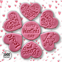 Valentines Embosser Stamp for Fondant, Icing, Cupcake, Cake, Biscuits, Decoration