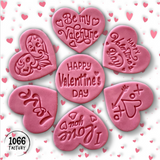 Happy Valentines Embosser Stamp for Fondant, Icing, Cupcake, Cake, Biscuits, Decoration