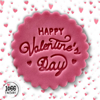 Valentines Embosser Stamp for Fondant, Icing, Cupcake, Cake, Biscuits, Decoration