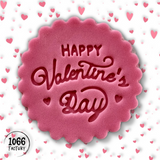 Valentines Embosser Stamp for Fondant, Icing, Cupcake, Cake, Biscuits, Decoration