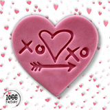 XOXO - Valentines Embosser Stamp for Fondant, Icing, Cupcake, Cake, Biscuits, Decoration