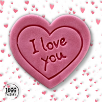 I Love You Embosser Stamp for Fondant, Icing, Cupcake, Cake, Biscuits, Decoration