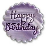 Happy Birthday Embosser Stamp for Fondant, Icing, Cupcake, Cake, Biscuits, Decoration