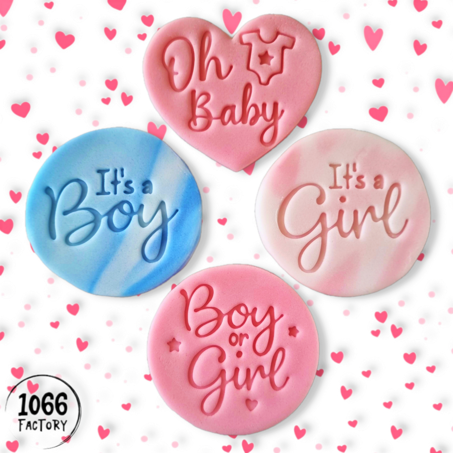 It's a Boy - Baby Shower Embosser Stamp for Fondant, Icing, Cupcake, Cake, Biscuits, Decoration