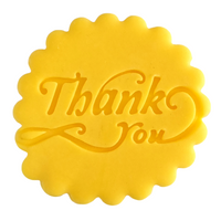 Thank You Embosser Stamp for Fondant, Icing, Cupcake, Cake, Biscuits, Decoration